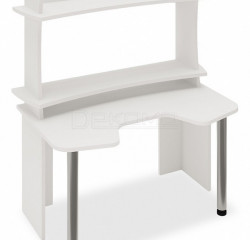 Стол игровой компьютерный Мэрдэс Домино Lite СКЛ-Игр140+НКИЛ140ВЛ, белый