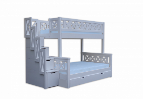 Двухъярусная кровать Велес-Арт Прованс с ящиками