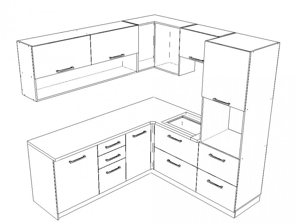 Утилизация кухонного гарнитура (1 секция)