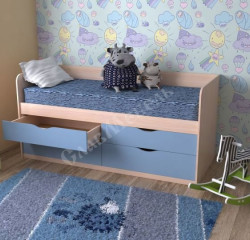 Кровать детская Славмебель Кузя-9, спальное место 800х1900 мм.