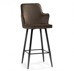 Барный стул Woodville Feona, темно-коричневый