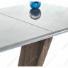 Стол обеденный Woodville Петир, серый/орех кантри, 120 см