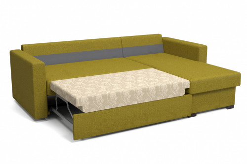 Угловой диван-кровать Столлайн Джессика, оливковый