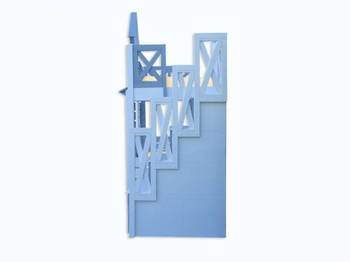 Двухъярусная кровать Велес-Арт Терем Люкс с лестницей 