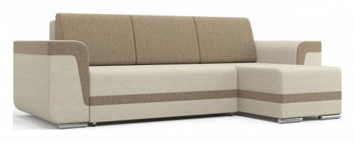 Угловой диван-кровать Столлайн Марракеш, бежевый/коричневый