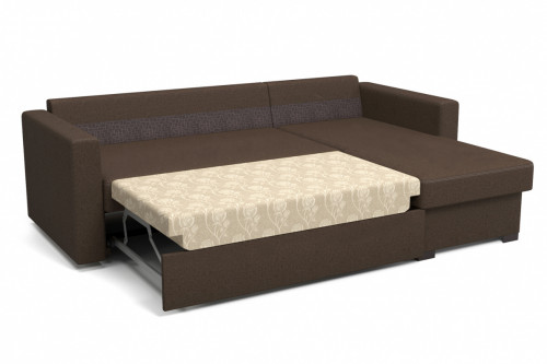 Угловой диван-кровать Столлайн Джессика, коричневый
