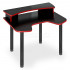 Стол игровой компьютерный Мэрдэс Домино Lite СКЛ-Игр120МО+НКИЛ120, черный/красный