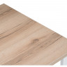 Стол обеденный Woodville Лота Лофт, дуб делано светлый/матовый белый, 140 см