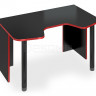 Стол игровой компьютерный Мэрдэс Домино Лайт СКЛ-Игр140, черный/красный