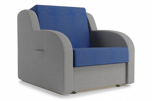 Кресло-кровать Столлайн Ремикс-1, серый/синий