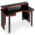 Стол игровой компьютерный Мэрдэс Домино Лайт СКЛ-Игр140+НКИЛ140, черный/красный