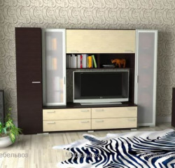Мебельная стенка Славмебель Двина с шкафом 400