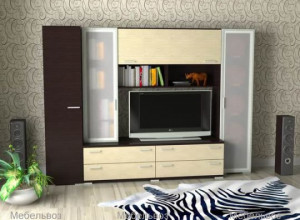 Мебельная стенка Славмебель Двина с шкафом 400