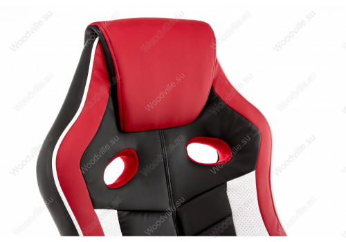 Кресло компьютерное Woodville Anis (черный/красный/белый)