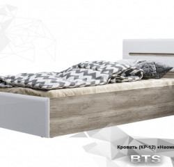 Кровать BTS Наоми КР-12, с настилом, 90х200