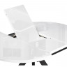 Стол обеденный Woodville Ален раздвижной, 90 см, белый/черный