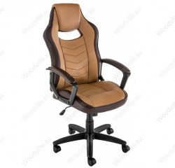 Кресло компьютерное Woodville Gamer (коричневый/бежевый)