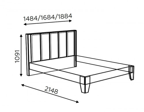 Кровать ALICIA Беатрис 2.1, 140 см с подъемным механизмом