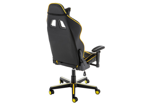 Кресло игровое Woodville Racer (черный/желтый)