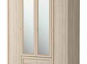 Шкаф 4-х дверный Ижмебель Брайтон 25 с зеркалами