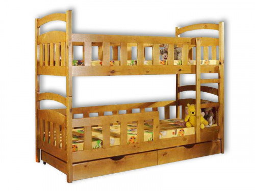 Двухъярусная кровать Велес-Арт Радуга с ящиками