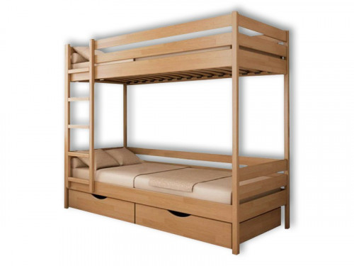 Двухъярусная кровать Велес-Арт Классика с ящиками 