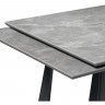 Стол обеденный Woodville Бэйнбрук, серый мрамор/графит