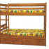 Двухъярусная кровать Велес-Арт Саша с ящиками