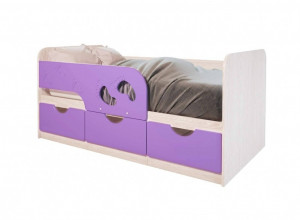 Кровать детская BTS Минима Лего, лиловый сад