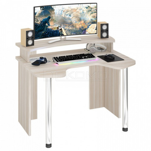 Стол игровой компьютерный Мэрдэс Домино Lite СКЛ-Игр120+НКИЛ120, карамель