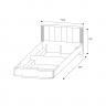 Кровать 160х200 с подъемным механизмом Дюна
