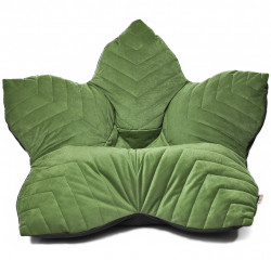 Кресло-мешок Relaxline Цветок в велюре Maserrati - 13 зеленый