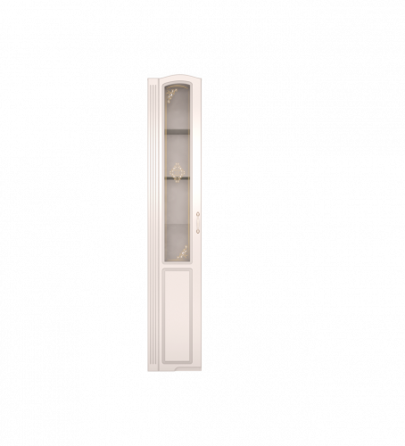 Шкаф-пенал левый со стеклом Ижмебель Виктория 17 