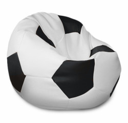 Кресло-мешок Relaxline Мяч в экокоже Galaxy White-Black XL
