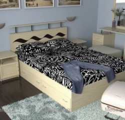 Кровать Славмебель Волна-3, размер спального места 140х200