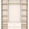 Шкаф  Ижмебель Венеция 2, для одежды 4-х дв. с ящиками (с зеркалом), бодега светлый 