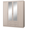 Шкаф 4-х дверный с зеркалом МЛК Верона