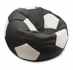 Кресло-мешок Relaxline Мяч в экокоже Galaxy Black-White XL