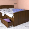 Кровать Славмебель МДФ с 4-мя ящиками, размер спального места 140х200