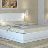 Кровать интерьерная Арника Локарно 180х200 с латами, белая