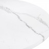 Стол обеденный Woodville Абилин, мрамор белый/белый матовый, 100 см