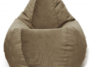 Кресло-мешок Relaxline Груша в велюре Maserrati - 08 латте L