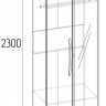 Шкаф для одежды Глазов Nature 54 с 2 фасадами (Зеркало+Стандарт) (Гаскон Пайн)