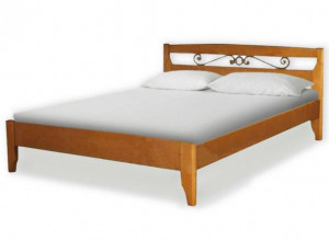 Кровать Шале Полонез с ковкой (массив сосны)  