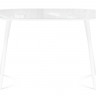 Стол обеденный Woodville Абилин разжвижной, ультра белое стекло/белый/белый матовый, 100 см