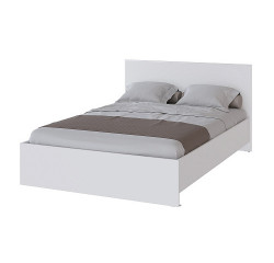 Кровать с настилом из ДСП ТЭКС Плейона 140x200, белый