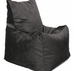 Кресло-мешок Relaxline Топчан в велюре Maserrati - 20 черный