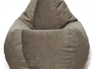 Кресло-мешок Relaxline Груша в велюре Maserrati - 10 дымчатый L