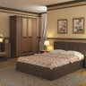 Кровать интерьерная Арника Линда 140х200 см (с под. механизмом и ящиком для белья), коричневая