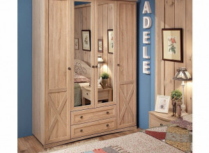 Шкаф для одежды и белья Глазов Adele 9, с цоколем (Дуб сонома)